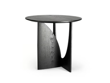 OAK GEOMETRIC - Round oak side table by Ethnicraft