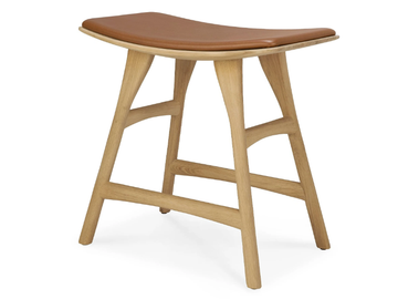 OSSO - Oak stool with integrated cushion by Ethnicraft