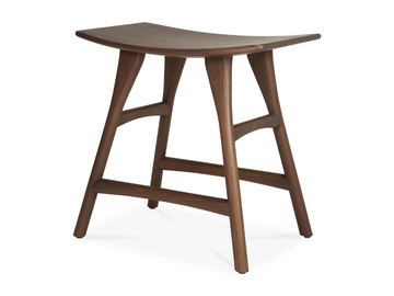 OSSO - Teak stool with footrest by Ethnicraft
