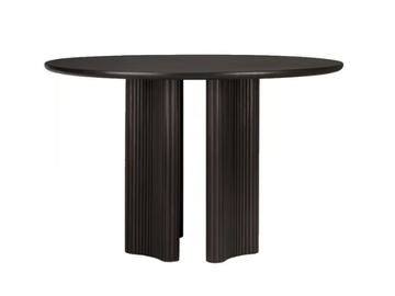 ROLLER MAX - Round mahogany table by Ethnicraft