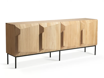 STAIRS - Oak sideboard with doors by Ethnicraft