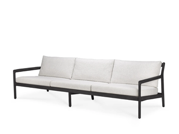 TEAK BLACK JACK - 3 seater upholstered teak garden sofa by Ethnicraft