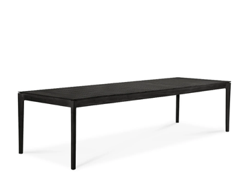 TEAK BOK BLACK - Rectangular teak garden table by Ethnicraft