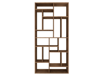TEAK M-RACK - Open double-sided teak bookcase by Ethnicraft