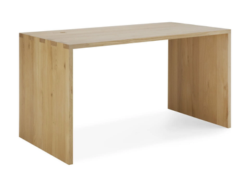 U - Oak office desk with cable management by Ethnicraft