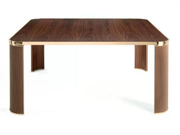 TANGERI - Square multi-layer wood dining table by ETRO Home Interiors