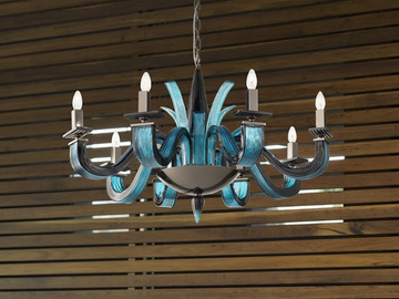 ARGO L8 - Glass chandelier by Euroluce Lampadari