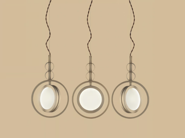 GIRASOLE - Metal pendant lamp by Euroluce Lampadari