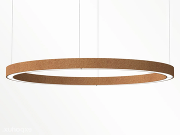 MAGIC SU ROUND - Acoustic LED cork pendant lamp by Exporlux