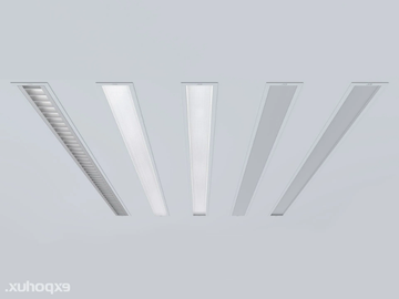 OFFICE EN - LED recessed aluminium ceiling lamp by Exporlux