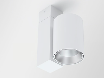 WHEEL TE SL - Ceiling LED extruded aluminium spotlight by Exporlux