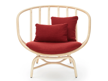 ARMADILLO - Rattan easy chair with integrated cushion by EXPORMIM