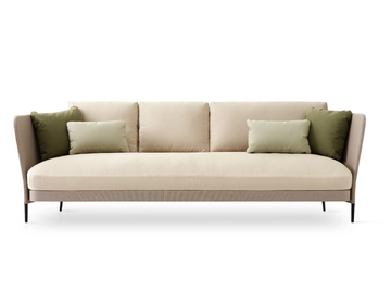 KÄBU - Upholstered fabric garden sofa by EXPORMIM