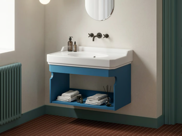 NOSTALGIA - Single wall-mounted vanity unit by Ex.t
