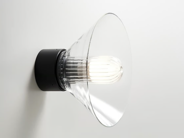 PEACOCK - LED Borosilicate glass wall lamp by Ex.t