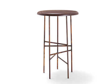 10TH STAR - High mahogany garden stool by Exteta