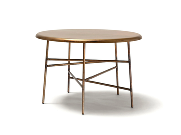 10TH STAR - Round brass garden side table by Exteta