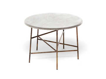 10TH STAR - Round marble garden side table by Exteta