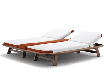 10TH TELLARO - Mahogany garden bed with castors by Exteta