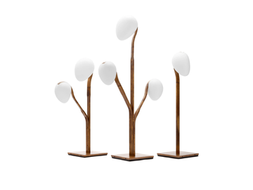 10TH THREE LIGHT - LED brass and polycarbonate floor lamp by Exteta