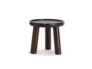 BELLAGIO - Round low mahogany coffee table by Exteta