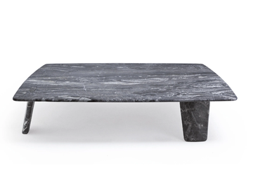 BISCUIT - Square low marble garden side table by Exteta