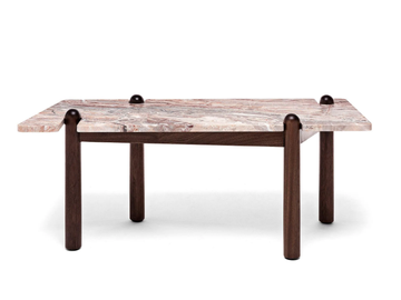CAPRERA - Arabescato marble garden side table by Exteta