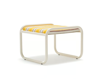 LOCUS SOLUS JACQUEMUS + EXTETA SPECIAL RE-EDITION - Square fabric garden footstool by Exteta