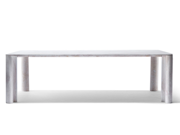 MICHELANGELO - Rectangular travertine garden table by Exteta