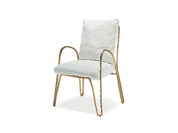MOONLIGHT HIGH - Upholstered fabric garden chair by Exteta