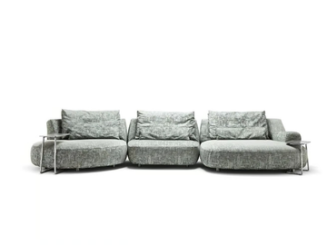 MOONLIGHT - Sectional modular fabric garden sofa by Exteta