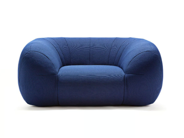PALAU - Fabric garden armchair with armrests by Exteta