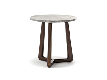 SUNSET - Round Bardiglio marble coffee table by Exteta