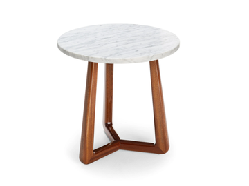 SUNSET - Round Carrara marble coffee table by Exteta