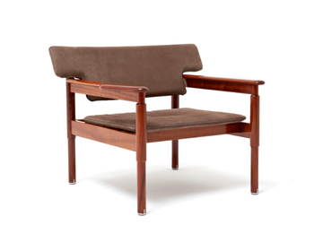 VIESTE - Leather garden armchair with armrests by Exteta