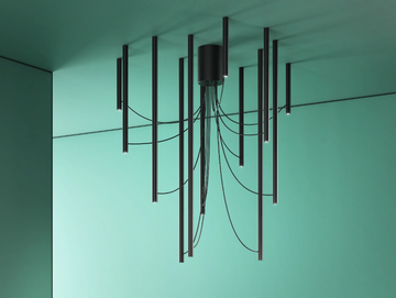 ARI - Anodized aluminium ceiling lamp by Fabbian