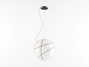ARMILLA - Blown glass pendant lamp by Fabbian