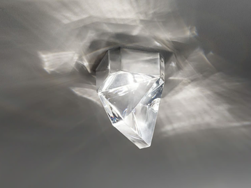 TRIPLA - LED crystal ceiling lamp by Fabbian