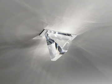 TRIPLA - LED crystal ceiling lamp by Fabbian