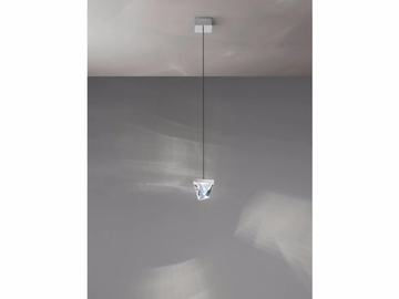 TRIPLA - LED crystal pendant lamp by Fabbian