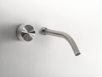 ACQUIFERO - 2 hole wall-mounted stainless steel washbasin tap by FALPER