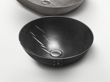 CIOTOLA 43 - Countertop round marble washbasin by FALPER