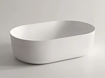 CIOTOLA 59 - Countertop oval Ceramilux® washbasin by FALPER
