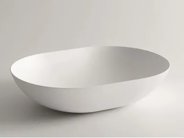 CIOTOLA 60 - Countertop oval Ceramilux® washbasin by FALPER