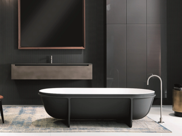 CONTROSTAMPO - Freestanding Cristalplant® bathtub by FALPER