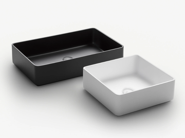 MATT 37–58 - Countertop Ceramilux® washbasin by FALPER