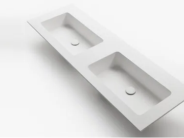 MINI ROUNDLUX H1 - Double Ceramilux® washbasin by FALPER
