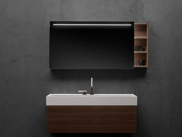 MIRROR CABINETS - Mirror with cabinet with integrated lighting by FALPER