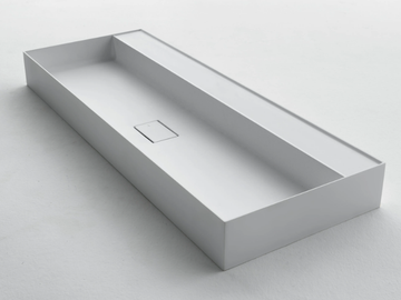 QUATTRO.ZERO – D7H - Rectangular Ceramilux® washbasin by FALPER