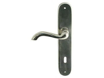 GAUDIUM MG3081 - Bronze door handle on back plate by Fama International